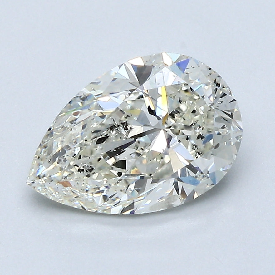2.0ct Pear, J SI2 — GIA