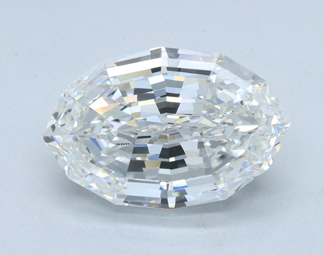 2.02ct Oval Step Cut, E VVS2 — IGI