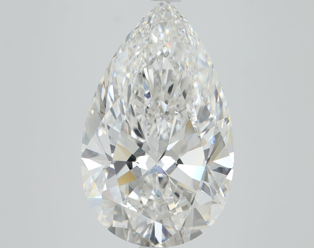 6.06ct Pear, F VVS2 — IGI