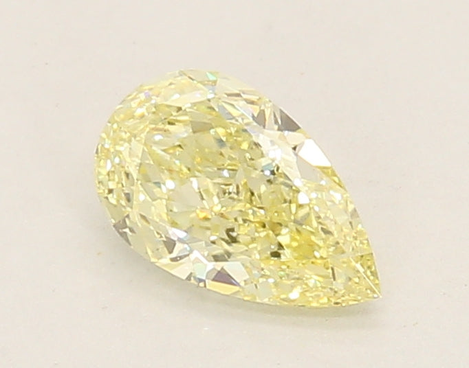 0.62ct Pear Fancy Yellow Lab-Grown Diamond — VS1 | IGI
