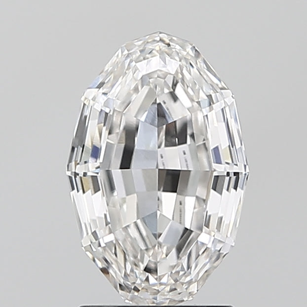 2.05ct Oval Step Cut Lab-Grown Diamond — F VVS2, IGI Certified
