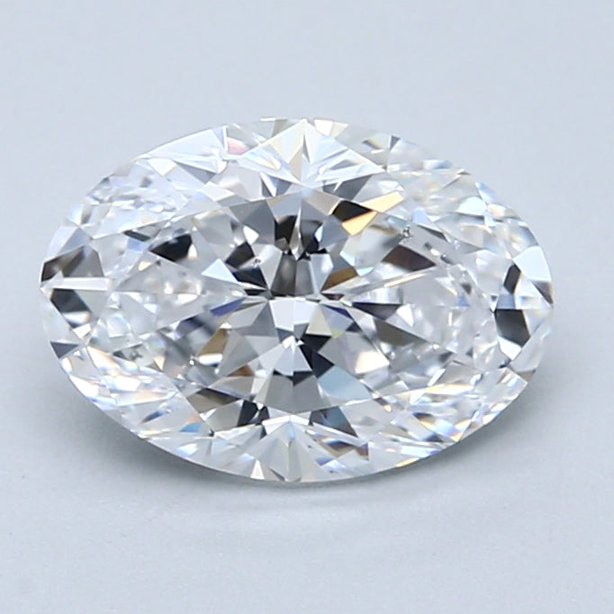 2.01ct Oval, D SI1 — GIA