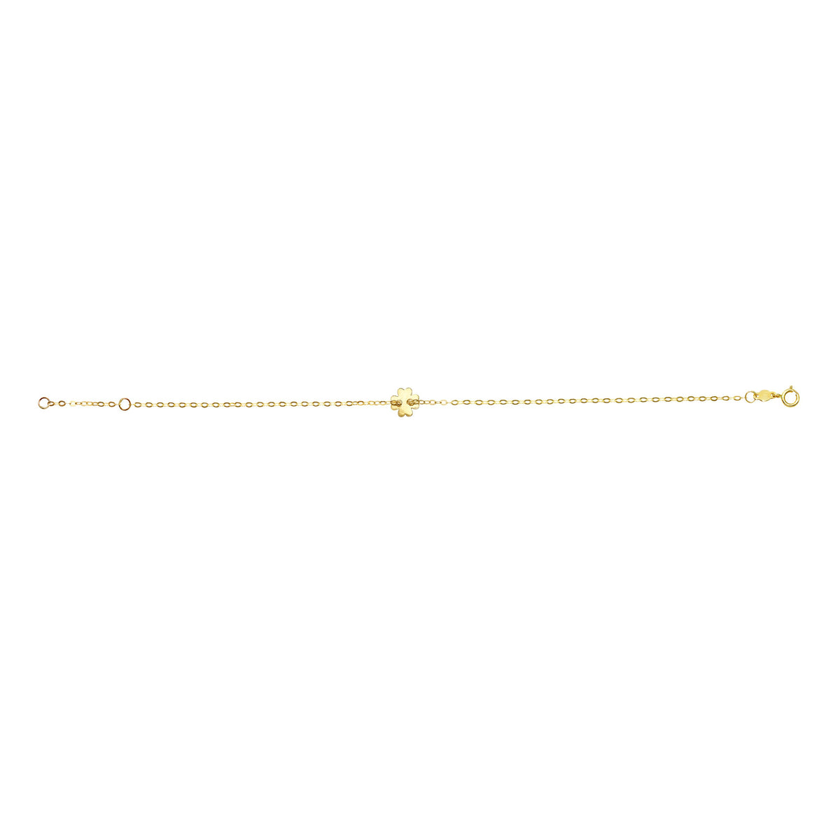 Children's Clover Bracelet in 14k Yellow Gold - Laura's Gems — Laura Milman New York