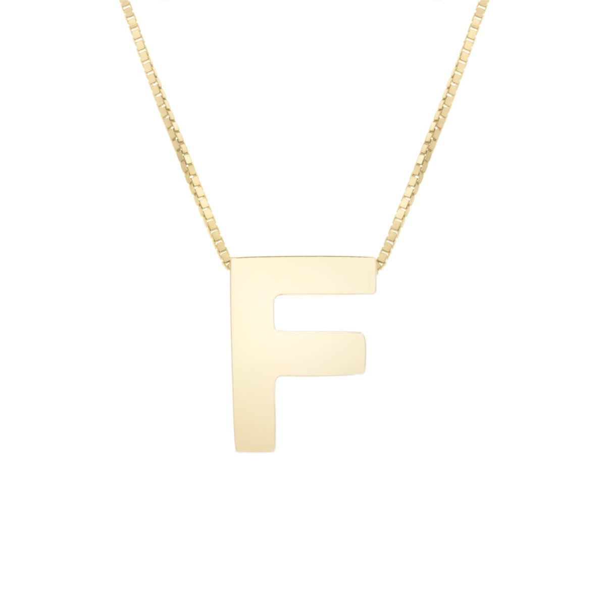 Initial "F" Pendant & Necklace - Laura's Gems — Laura Milman New York