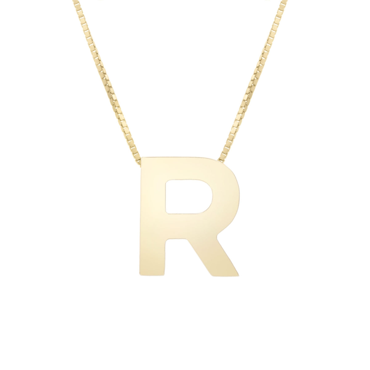 Initial "R" Pendant & Necklace - Laura's Gems — Laura Milman New York