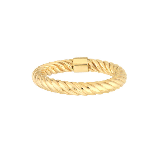 Twisted Rope Tube Ring - Laura's Gems
