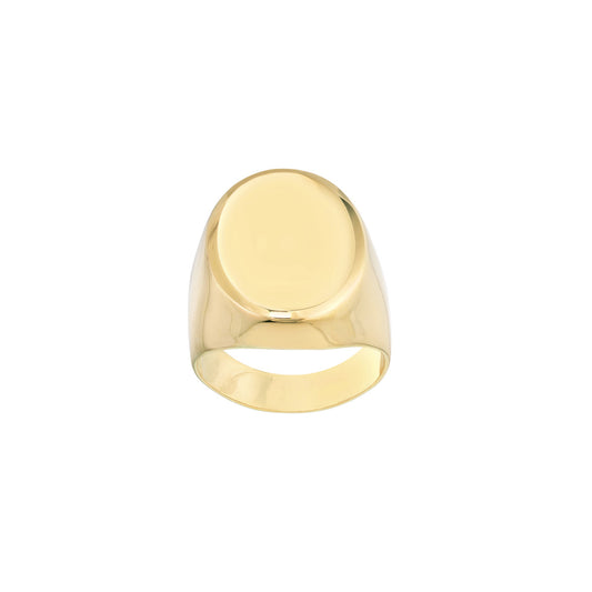 Engravable Oval Signet Ring - Laura's Gems