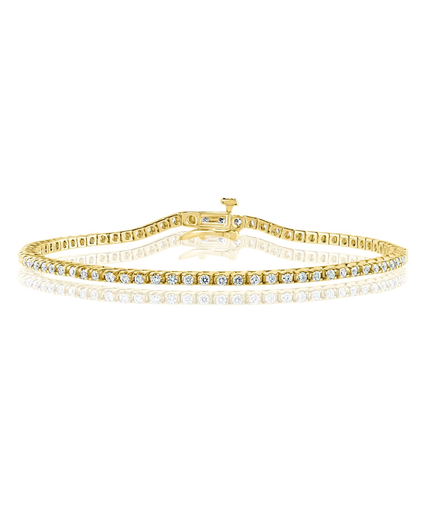 Diamond Tennis Bracelet in 14k Yellow Gold - Laura's Gems