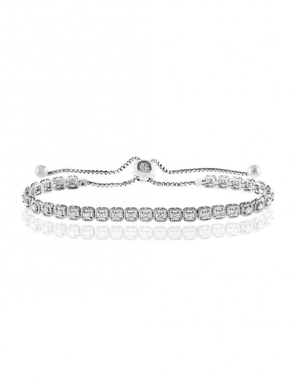 Diamond Bracelet in 14k White Gold - Laura's Gems