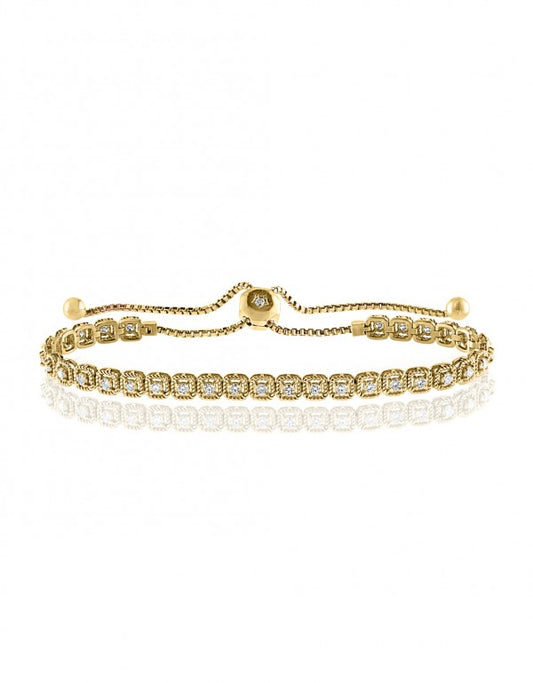 Diamond Bracelet in 14k Yellow Gold - Laura's Gems