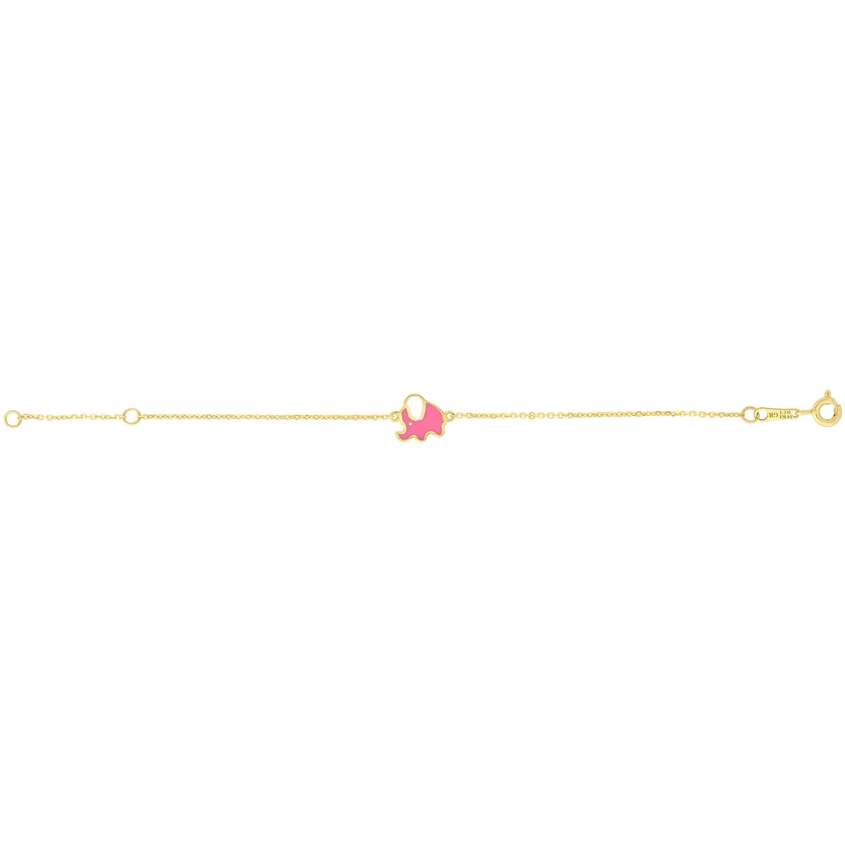 Children's Elephant Bracelet in 14k Yellow Gold - Laura's Gems — Laura Milman New York