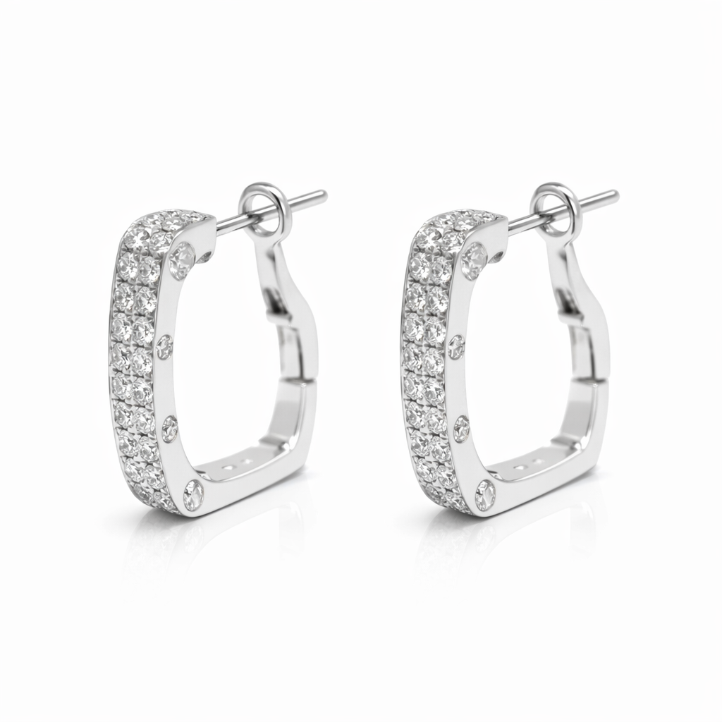 Diamond Pavé Huggie Earrings - Laura Milman New York