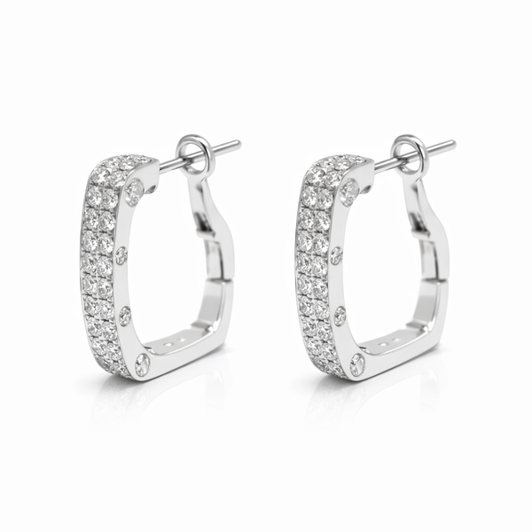Diamond Pavé Huggie Earrings - Laura Milman New York