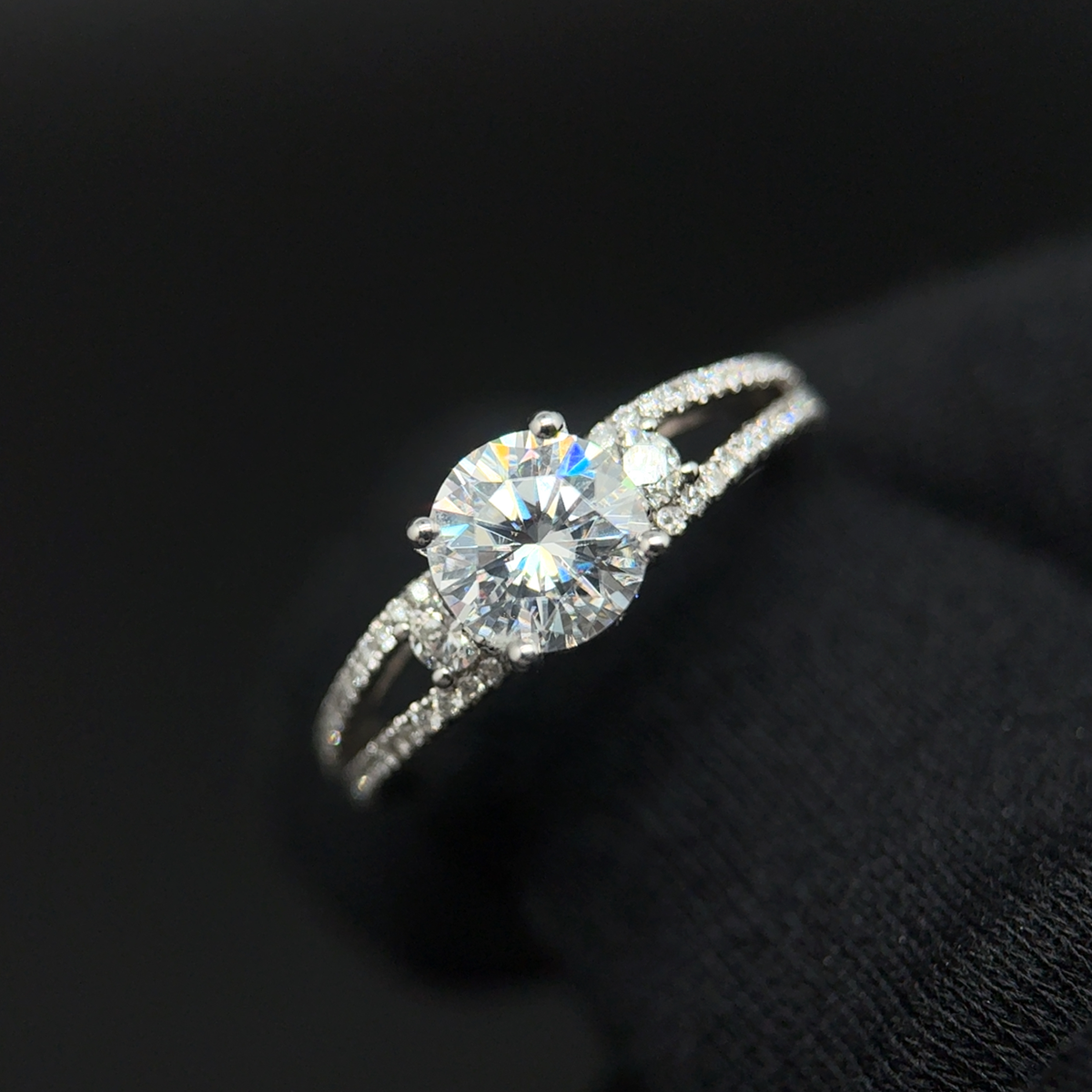 Moissanite Engagement Ring - Laura Milman New York