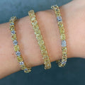 Fancy Yellow and White Diamond Bracelet in 18K Yellow Gold view 3
