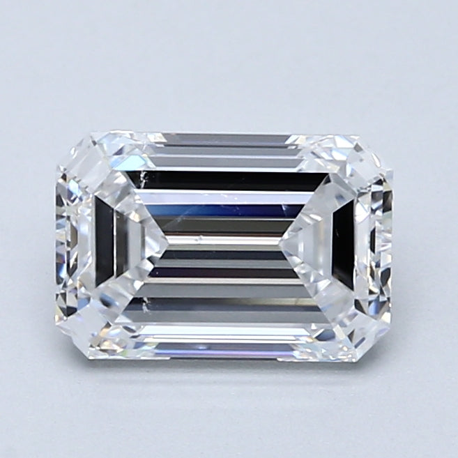 1.7ct Emerald Natural Diamond — D SI2, GIA Certified