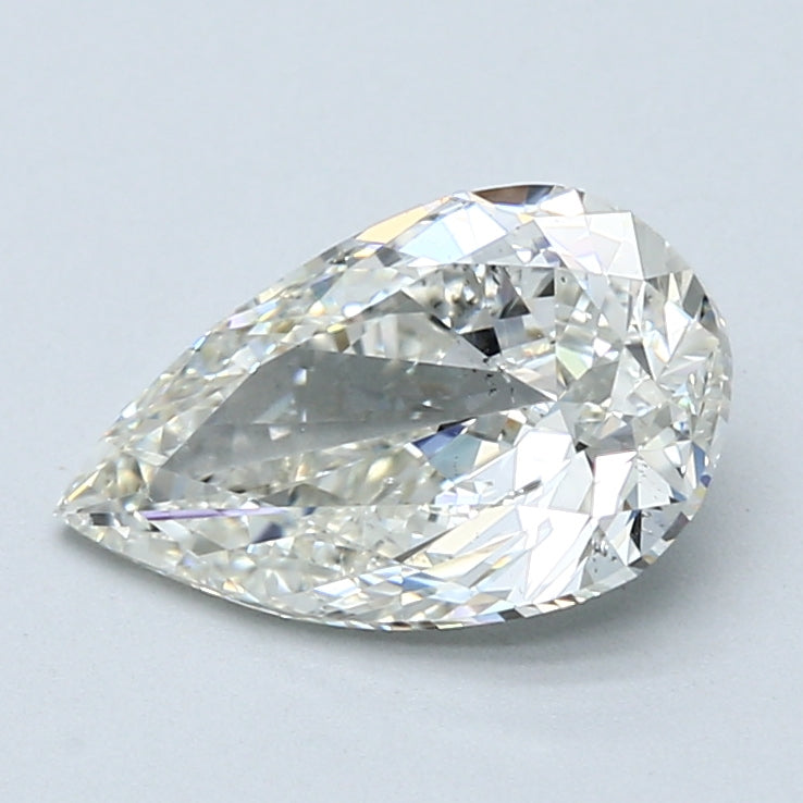 2.01ct Pear Natural Diamond — I SI1, GIA Certified