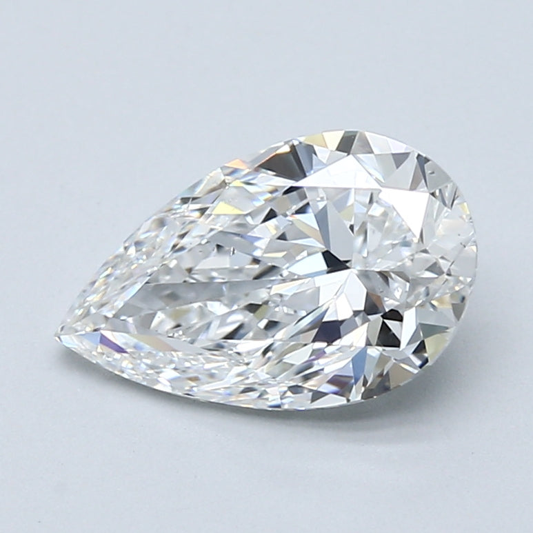 2.01ct Pear Natural Diamond — E SI1, GIA Certified