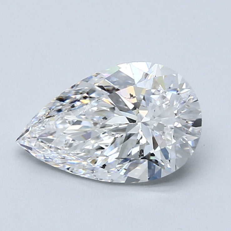 1.71ct Pear Natural Diamond — D SI2, GIA Certified