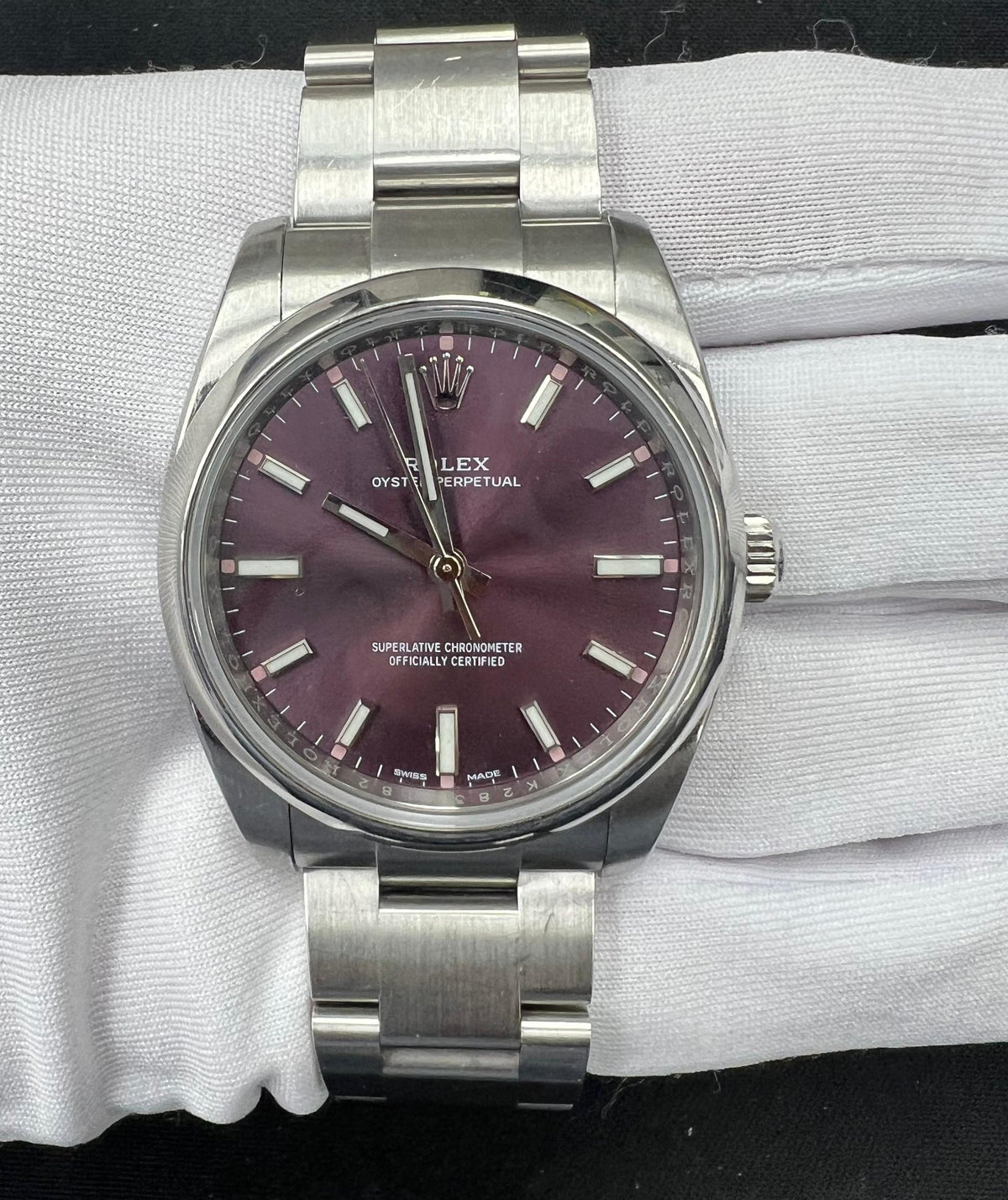 ROLEX OYSTER PERPETUAL 114200 — view 2 — Laura Milman New York