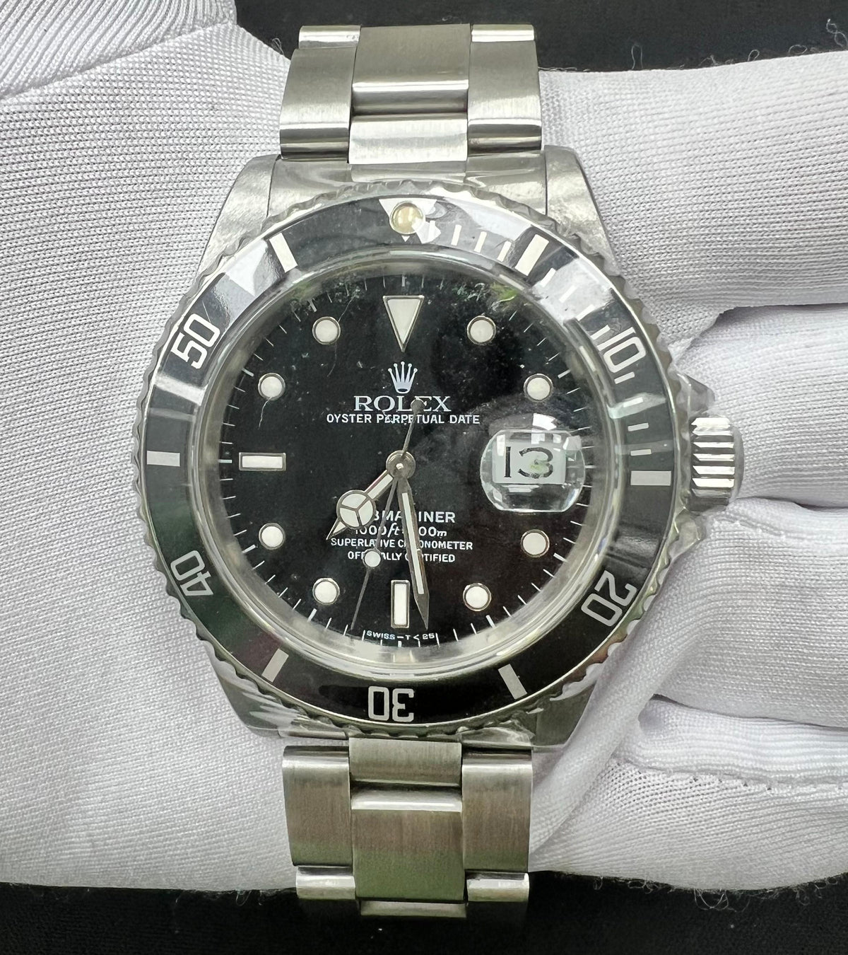 ROLEX SUBMARINER DATE 16800 — view 2 — Laura Milman New York