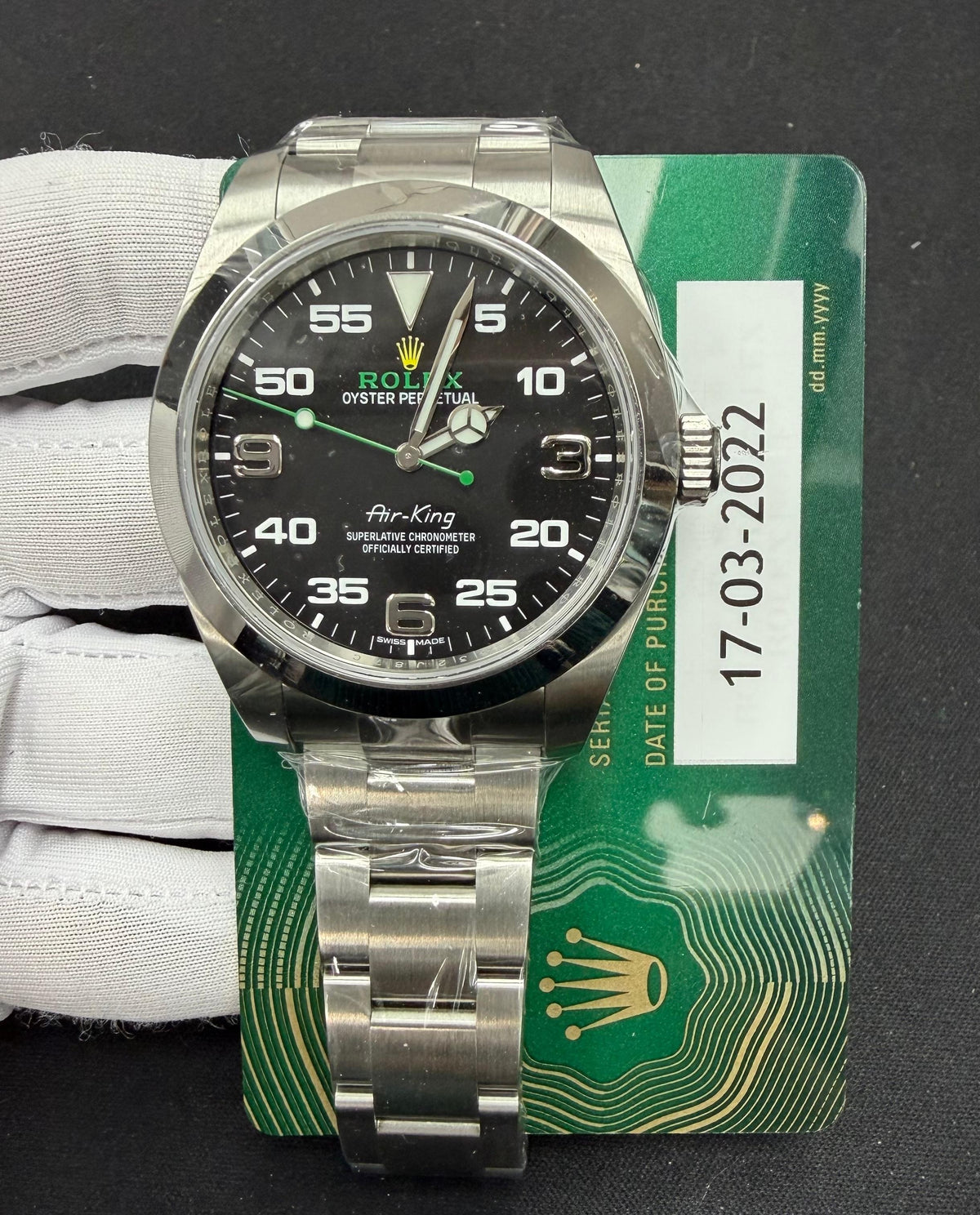 ROLEX AIR-KING 116900 — view 3 — Laura Milman New York