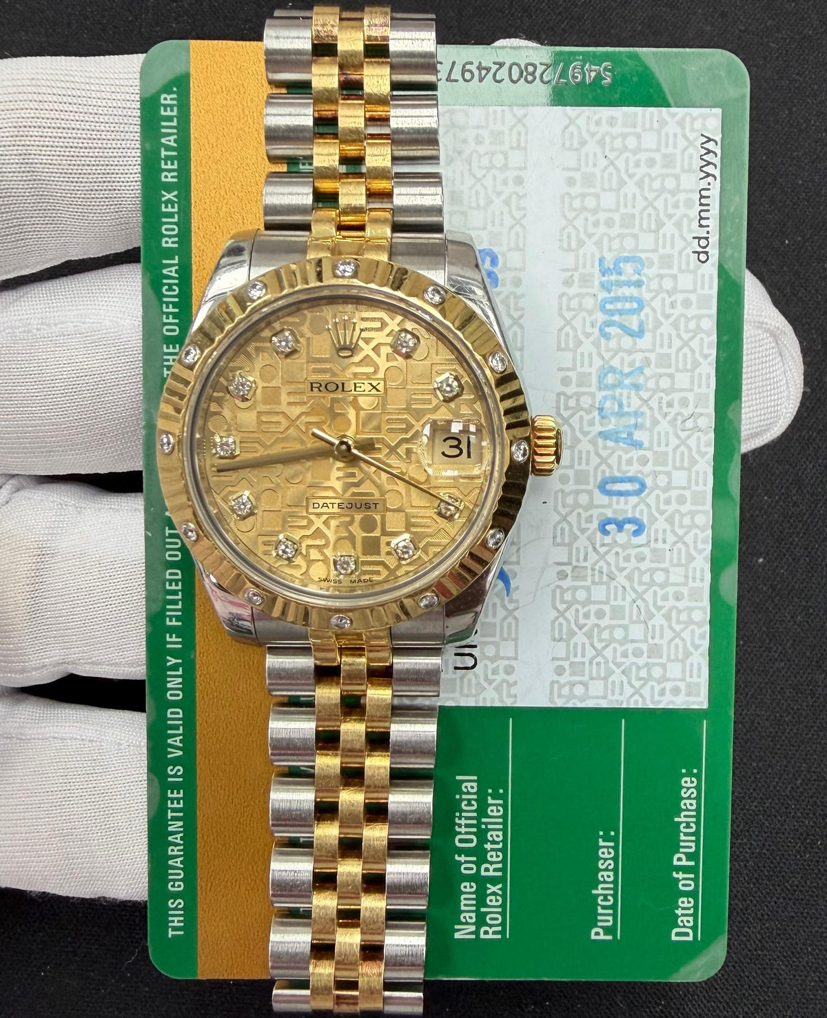 ROLEX DATEJUST 178313 — view 3 — Laura Milman New York