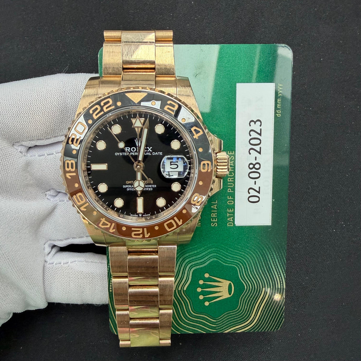 ROLEX GMT MASTER II 126715CHNR — view 3 — Laura Milman New York