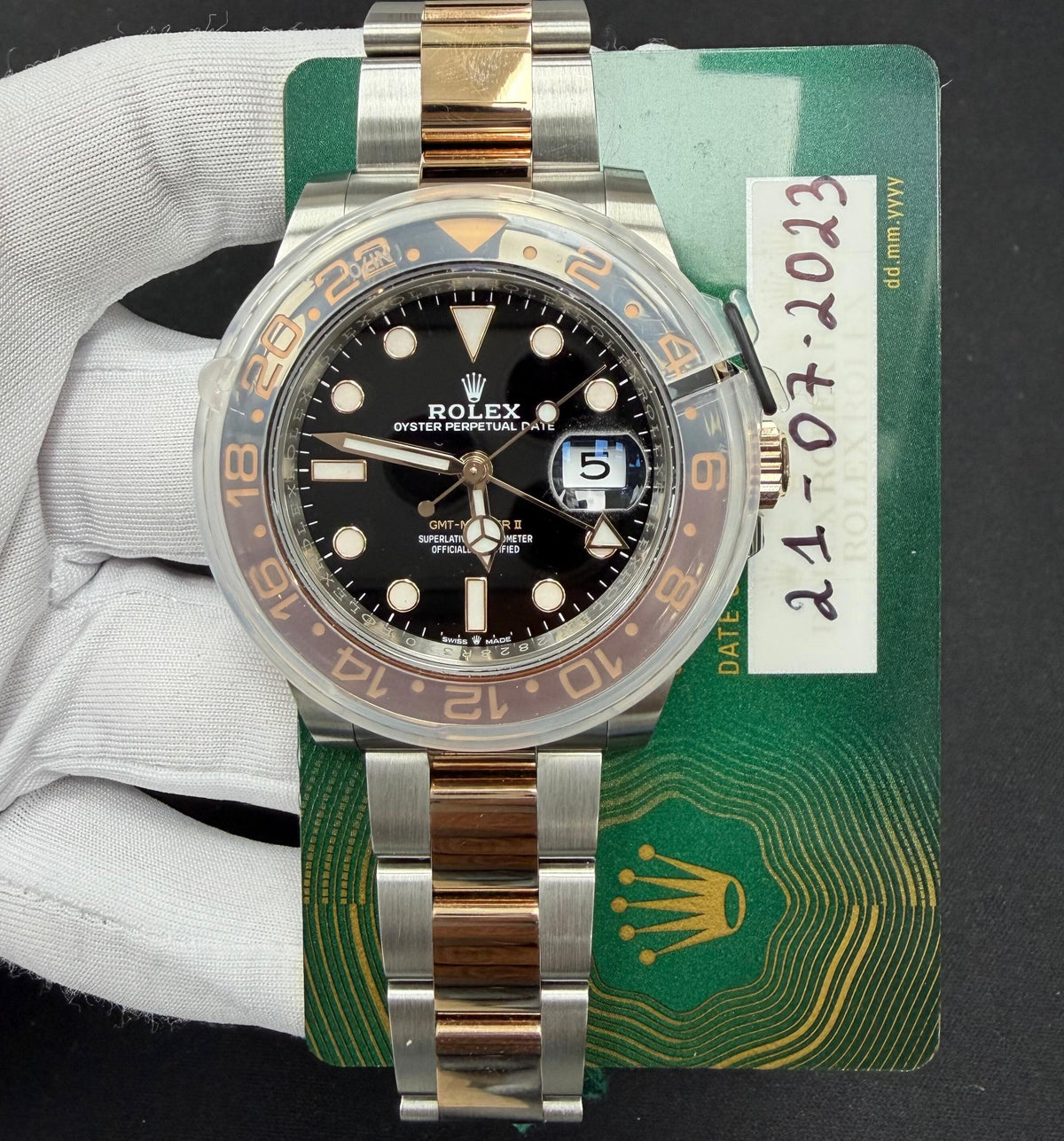 ROLEX GMT MASTER II 126711CHNR — view 3 — Laura Milman New York
