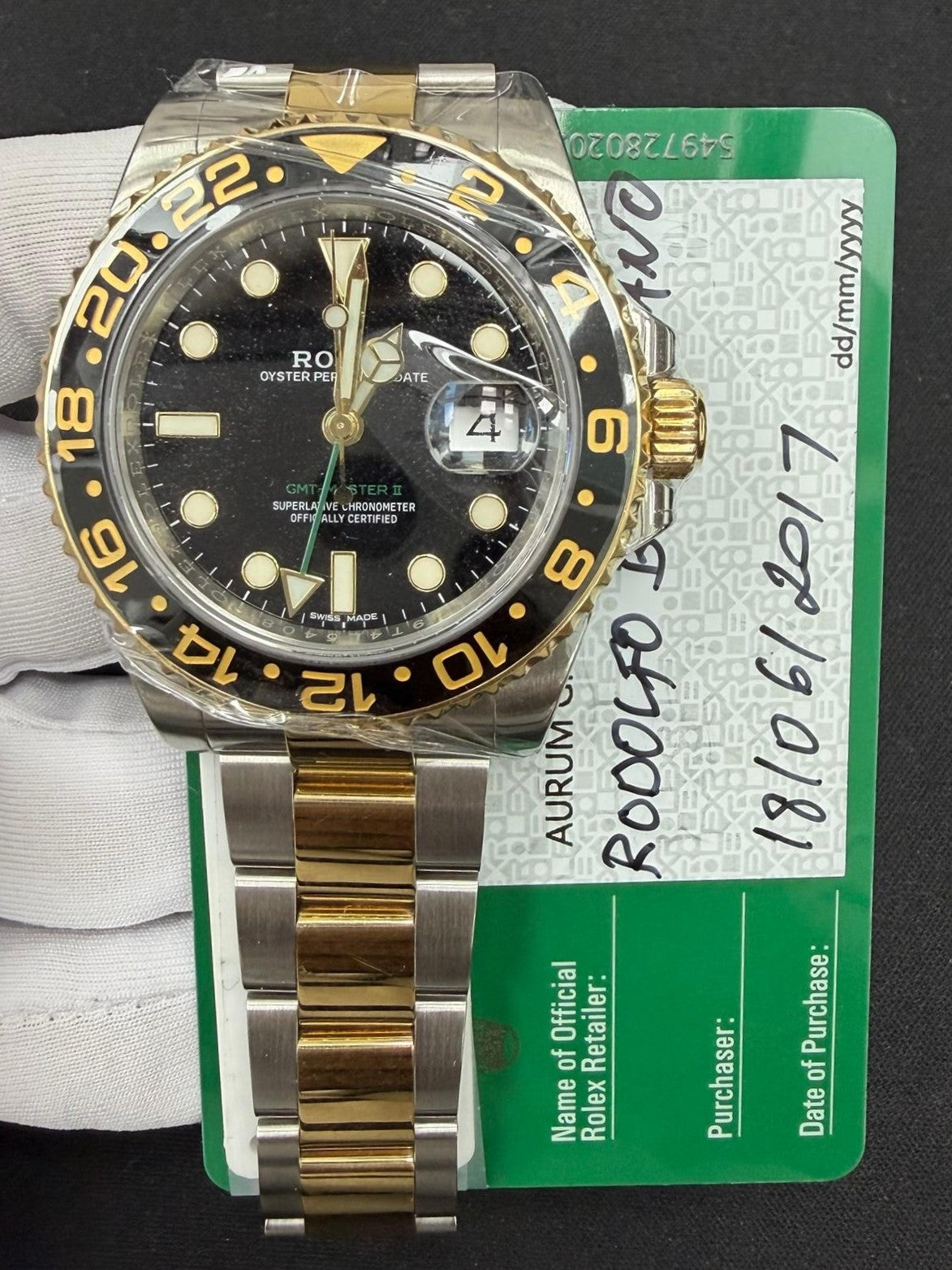 ROLEX GMT MASTER II 116713LN — view 3 — Laura Milman New York