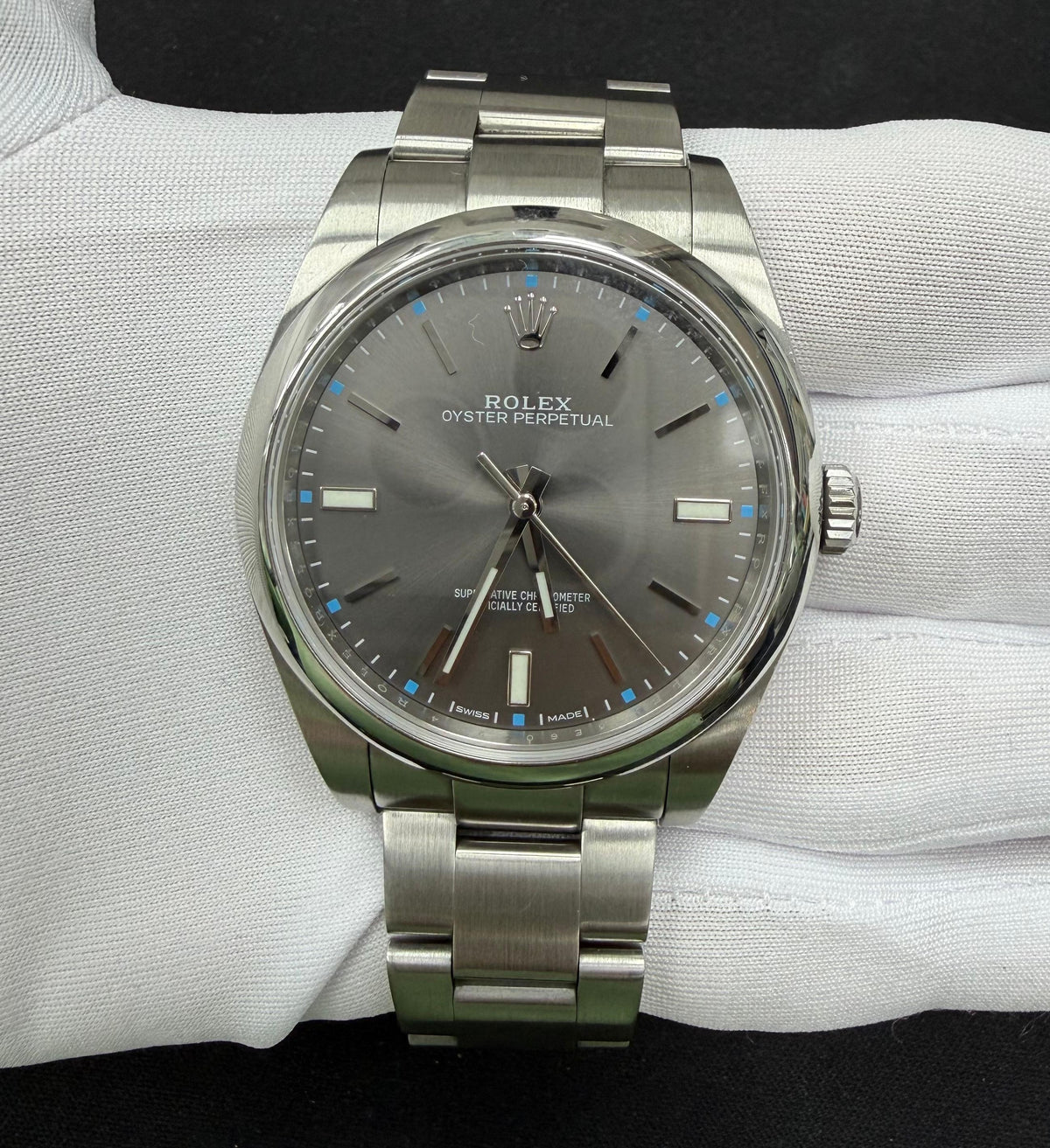 ROLEX OYSTER PERPETUAL 114300 — view 2 — Laura Milman New York