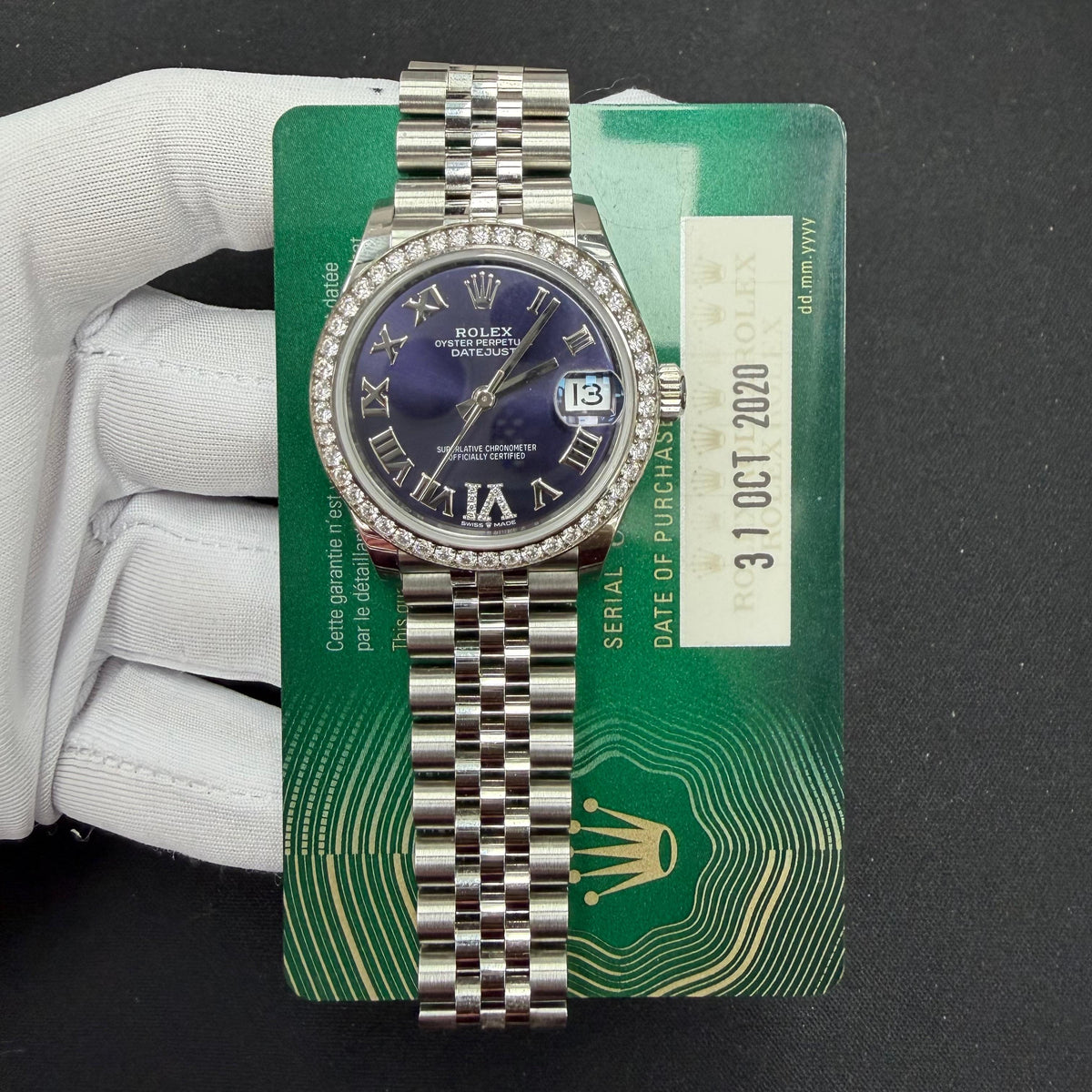 ROLEX DATEJUST 278384RBR — view 3 — Laura Milman New York