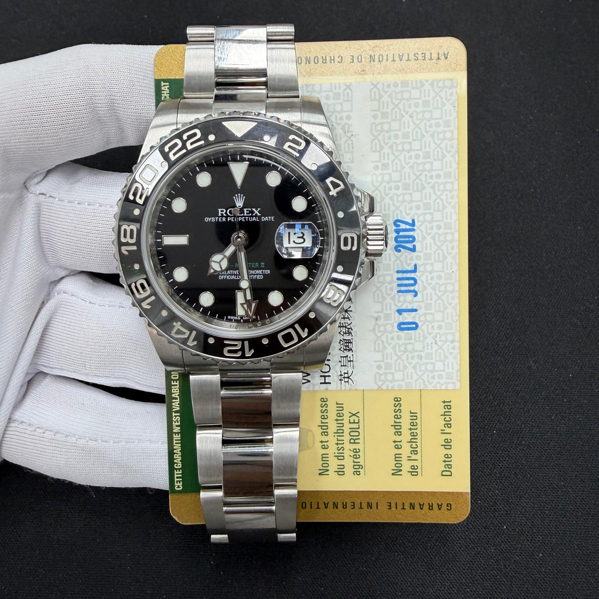 ROLEX GMT MASTER II 116710LN — view 3 — Laura Milman New York