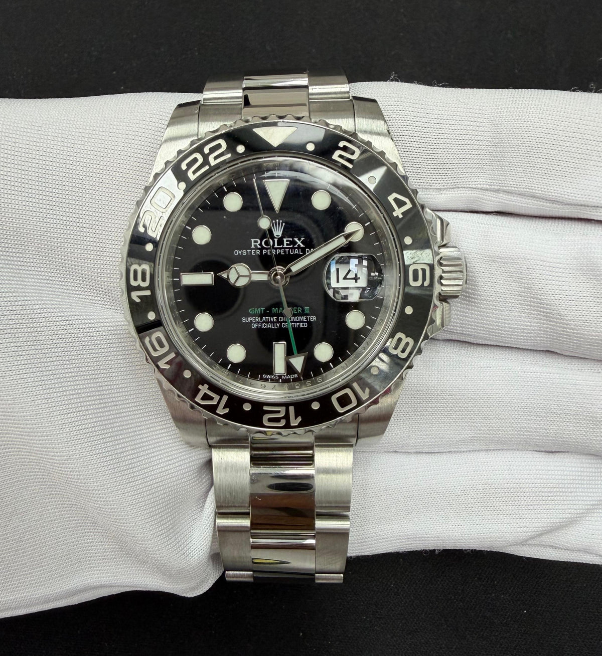 ROLEX GMT MASTER II 116710LN — view 2 — Laura Milman New York