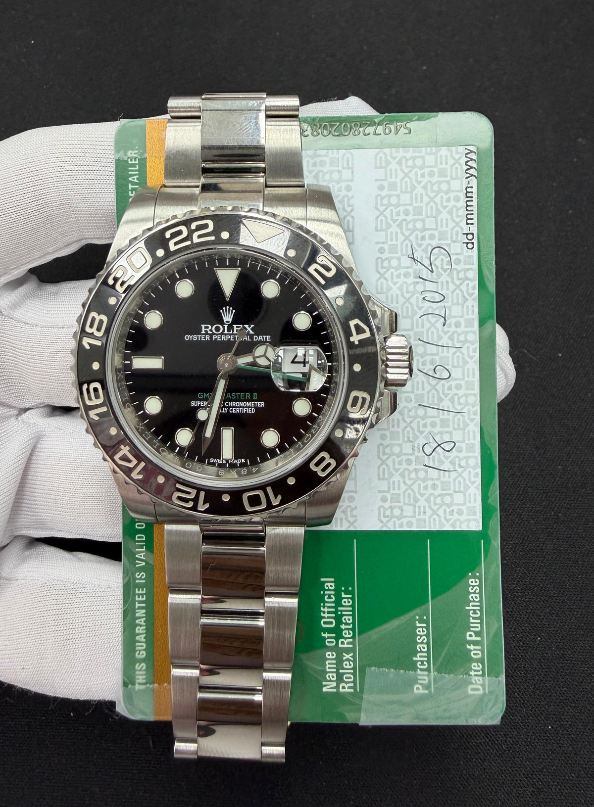 ROLEX GMT MASTER II 116710LN — view 3 — Laura Milman New York