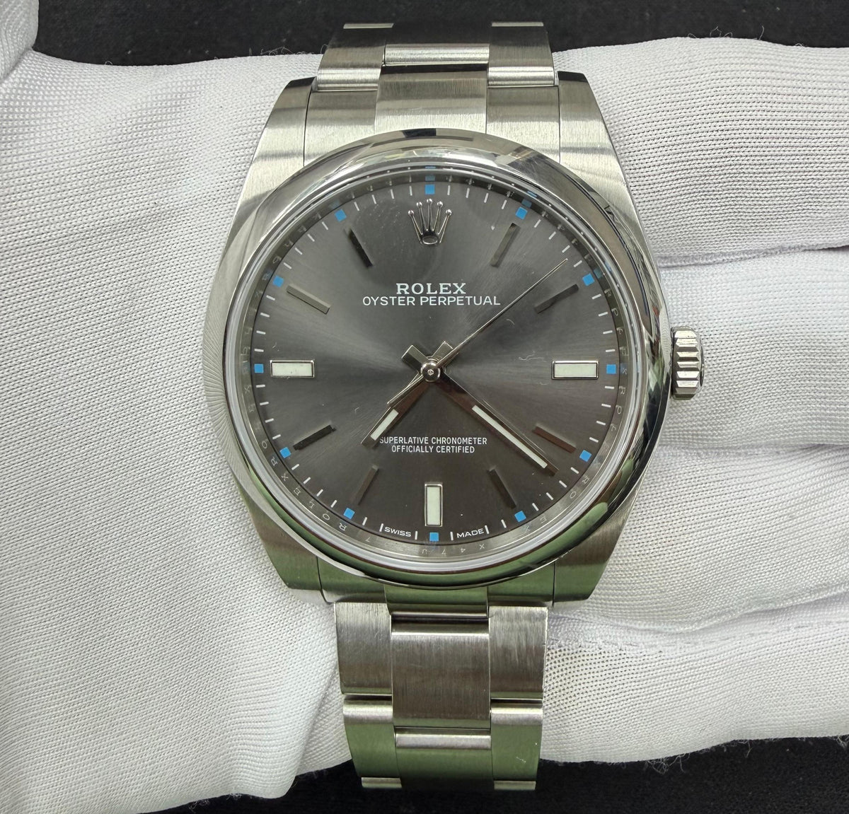 ROLEX OYSTER PERPETUAL 114300 — view 2 — Laura Milman New York
