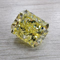 Fancy Yellow Radiant Diamond Ring in Platinum and 18K Yellow Gold view 3