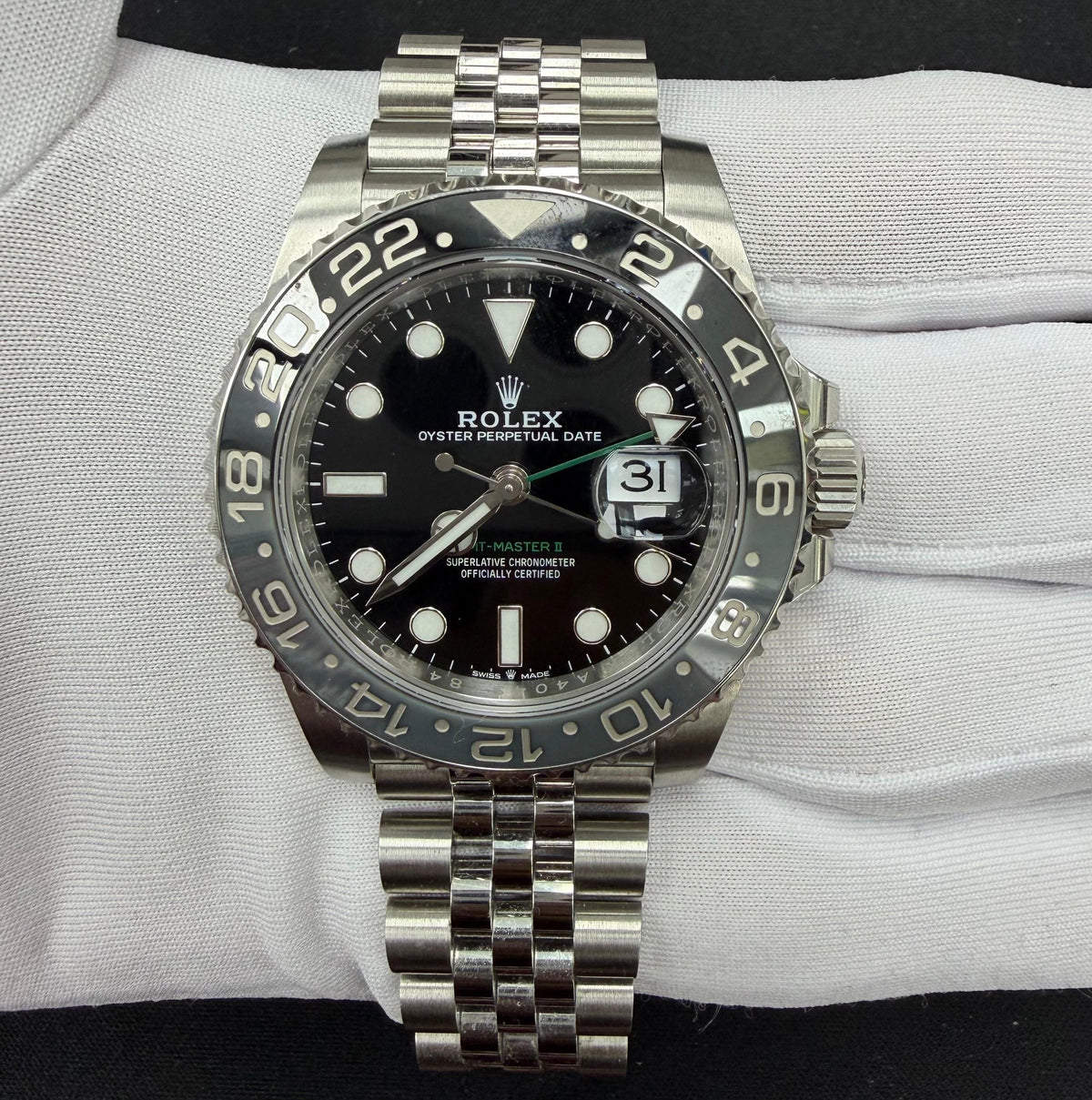 ROLEX GMT MASTER II 126710GRNR — view 2 — Laura Milman New York