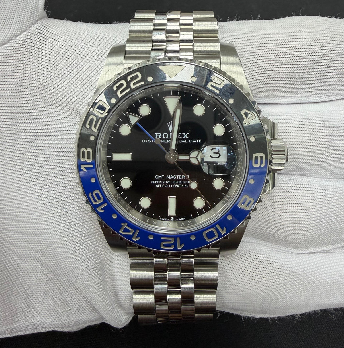 ROLEX GMT MASTER II 126710BLNR — view 2 — Laura Milman New York