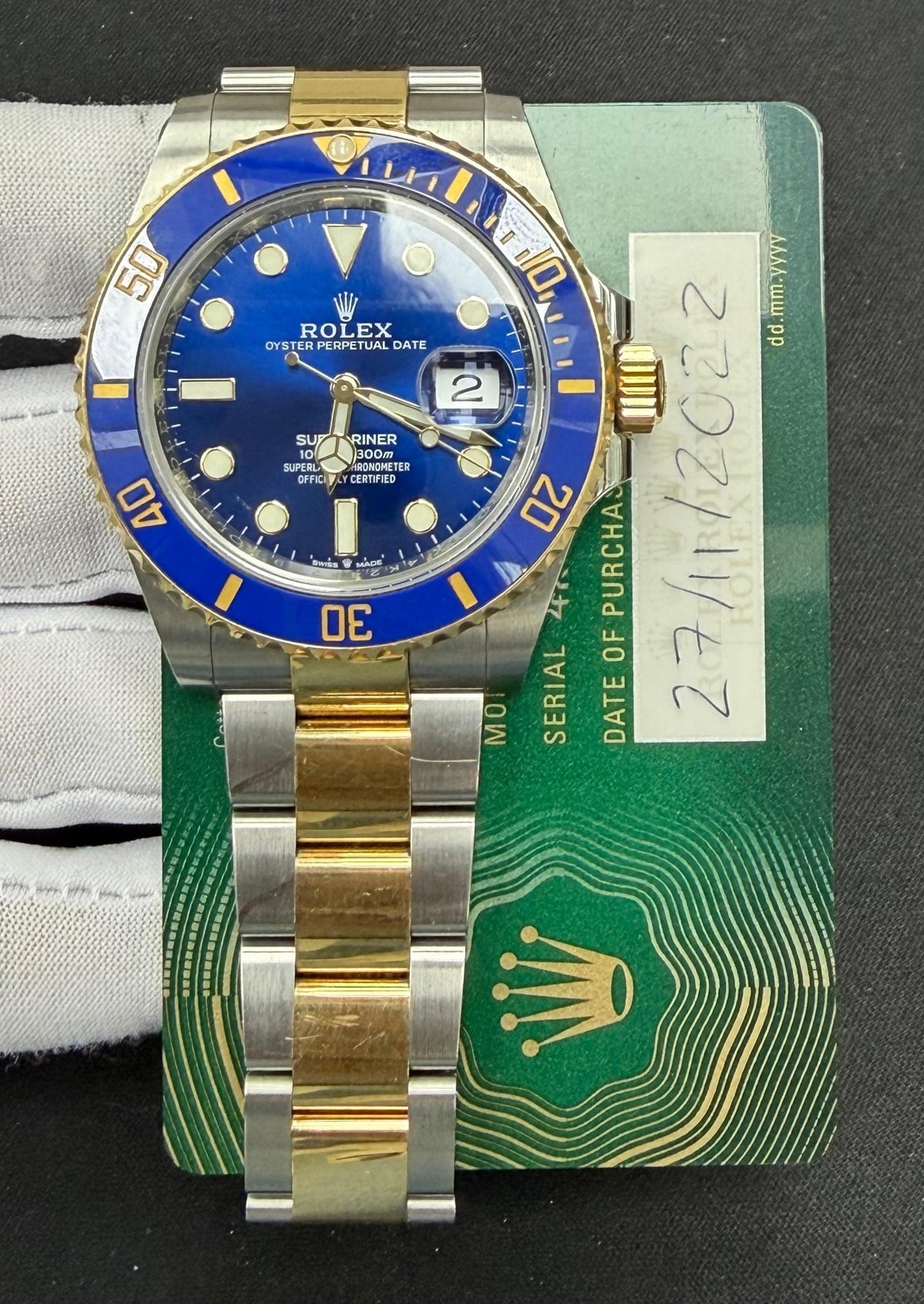 ROLEX SUBMARINER DATE 126613LB — view 3 — Laura Milman New York