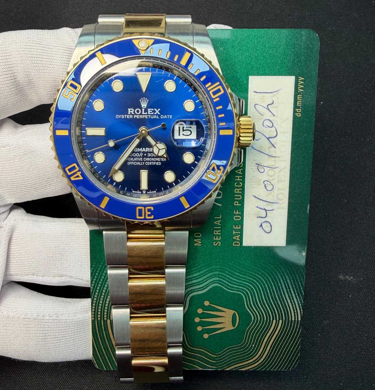 ROLEX SUBMARINER DATE 126613LB — view 3 — Laura Milman New York
