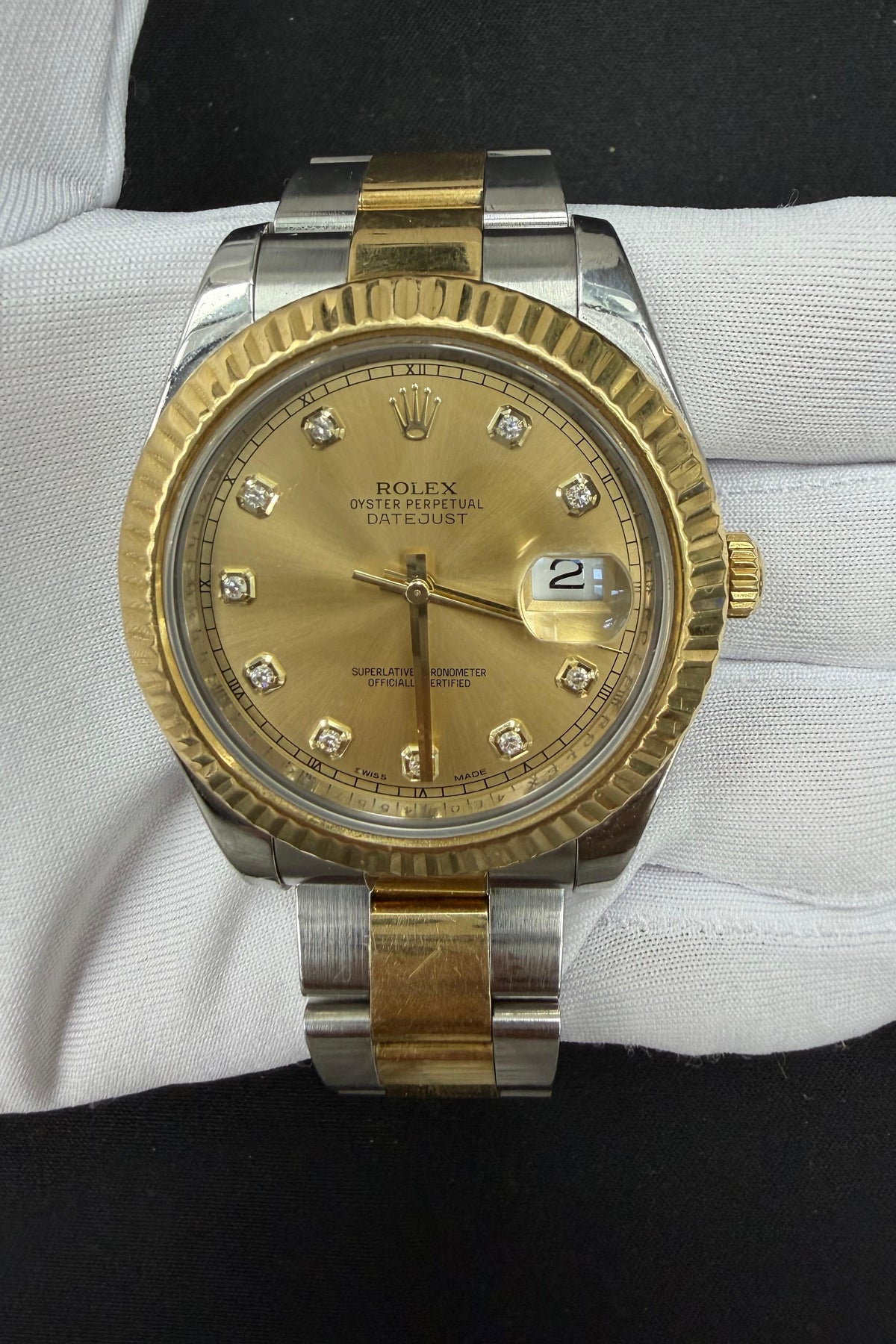 ROLEX DATEJUST II 116333 — view 2 — Laura Milman New York