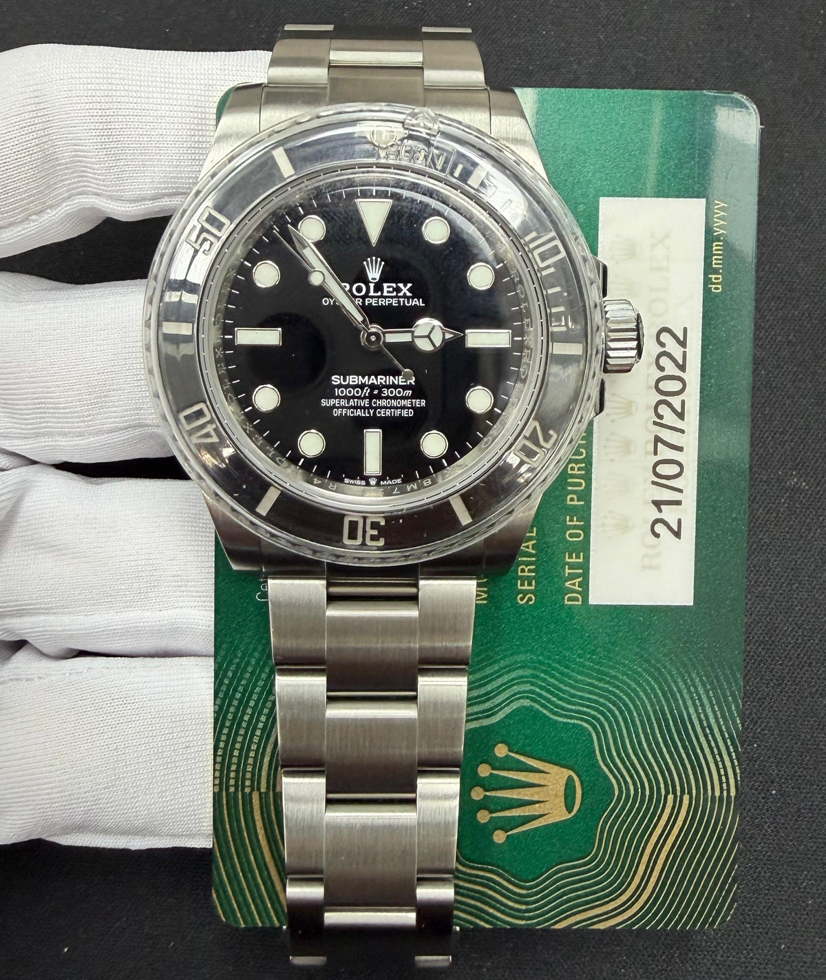 ROLEX SUBMARINER NO DATE 124060 — view 3 — Laura Milman New York