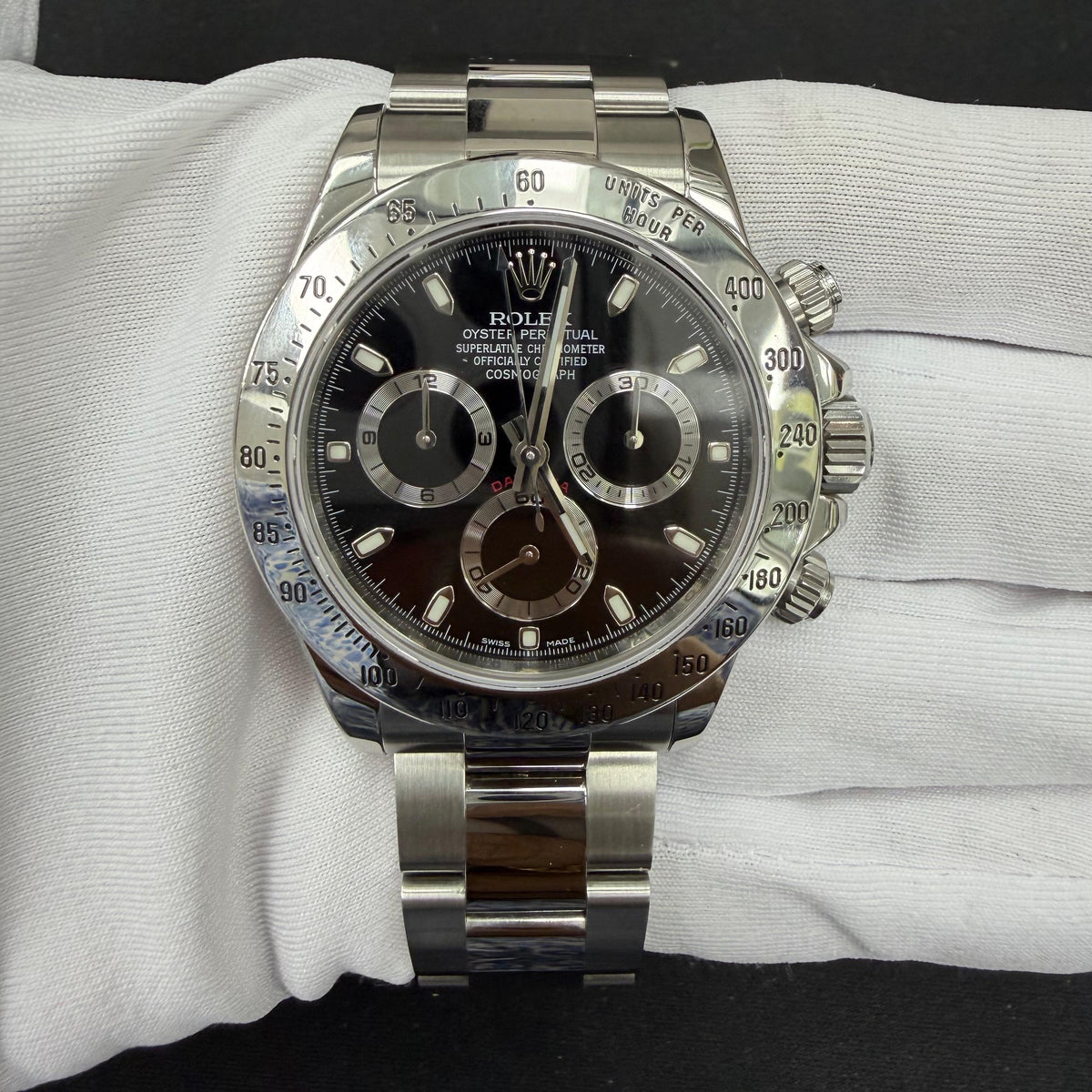 ROLEX DAYTONA 116520 — view 2 — Laura Milman New York