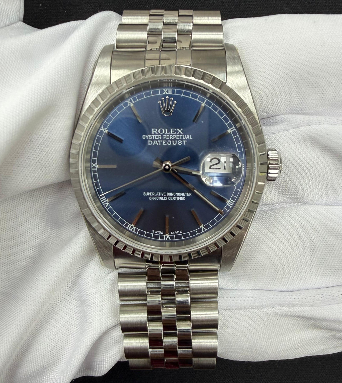 ROLEX DATEJUST 16220 — view 2 — Laura Milman New York