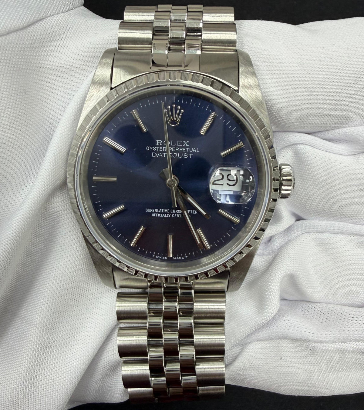 ROLEX DATEJUST 16220 — view 2 — Laura Milman New York
