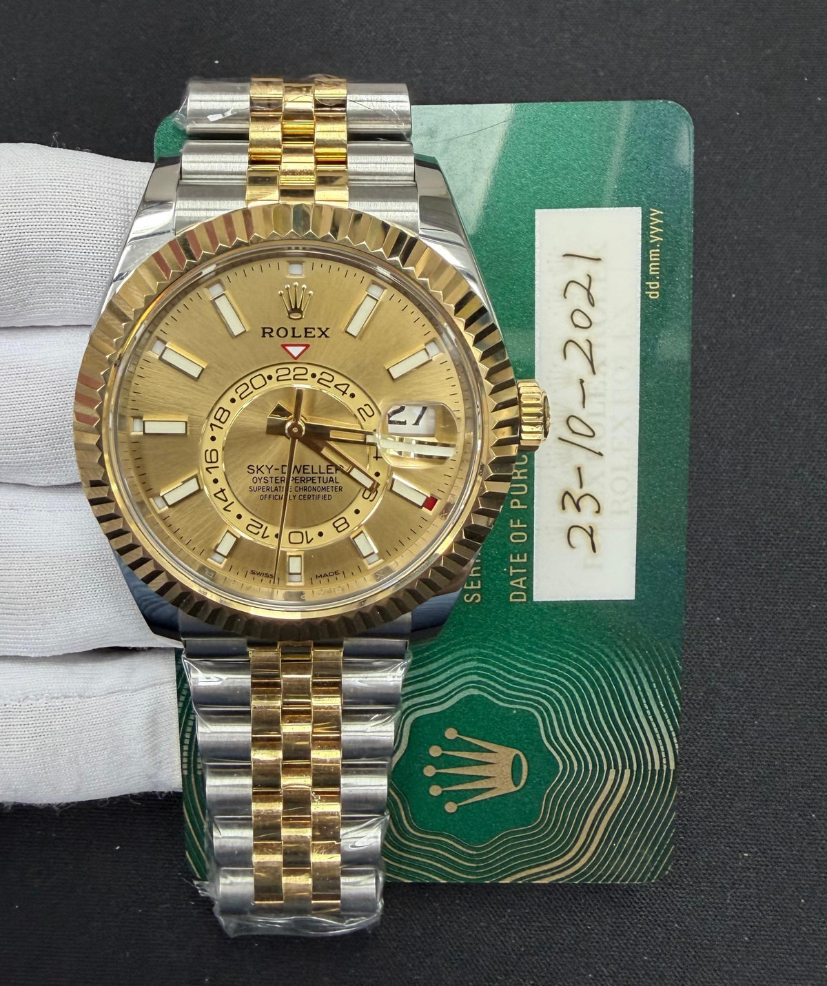 ROLEX SKY DWELLER 326933 — view 3 — Laura Milman New York
