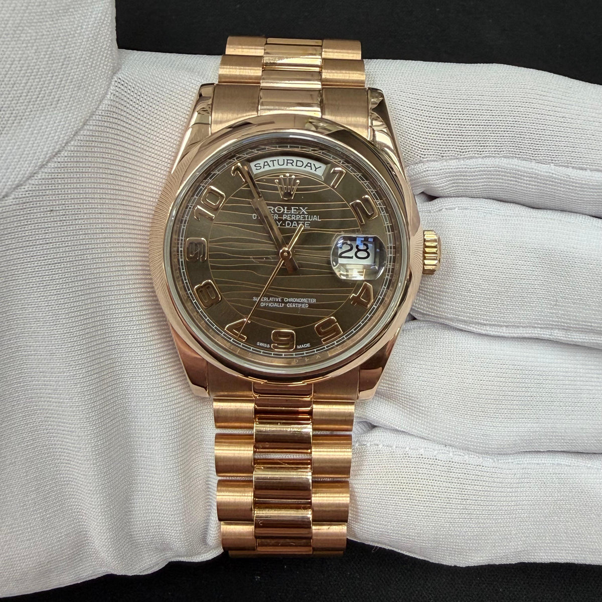 Pre-Owned Rolex Day-Date 118205 — view 2 — Laura Milman New York