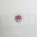 0.52ct Fancy Intense Purplish Pink Round Diamond Cobblestone Icon Ring I1 GIA view 6