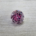 0.52ct Fancy Intense Purplish Pink Round Diamond Cobblestone Icon Ring I1 GIA view 5